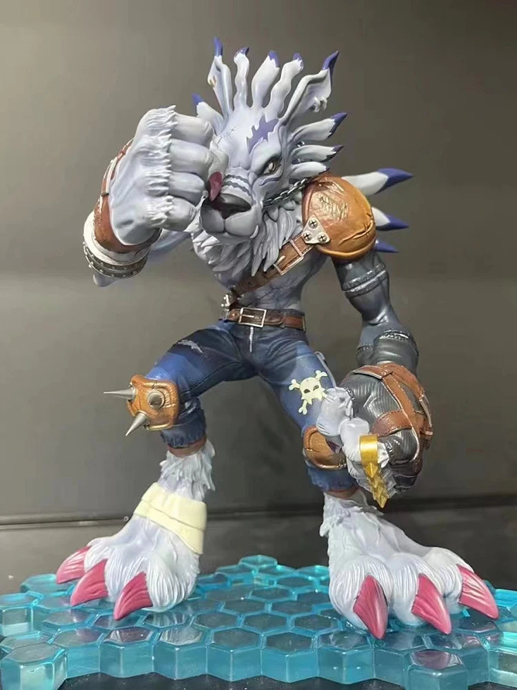 Bandai Digimon Adventure Were Garurumon Metal Greymon PVC Anime Figure