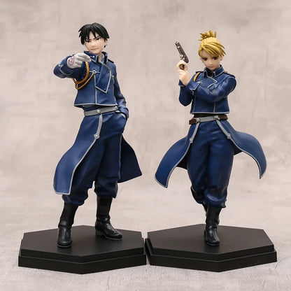 Fullmetal Alchemist Roy Mustang Riza Hawkeye Figure PVC Model