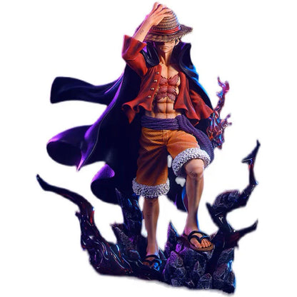 One Piece Luffy Anime Figure Four Emperors Monkey D. Luffy Action Figurine 25cm PVC Collectible Model