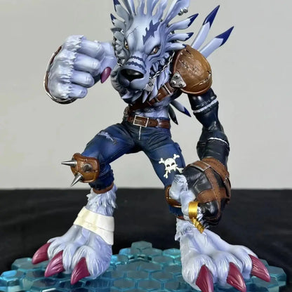 Bandai Digimon Adventure Were Garurumon Metal Greymon PVC Anime Figure