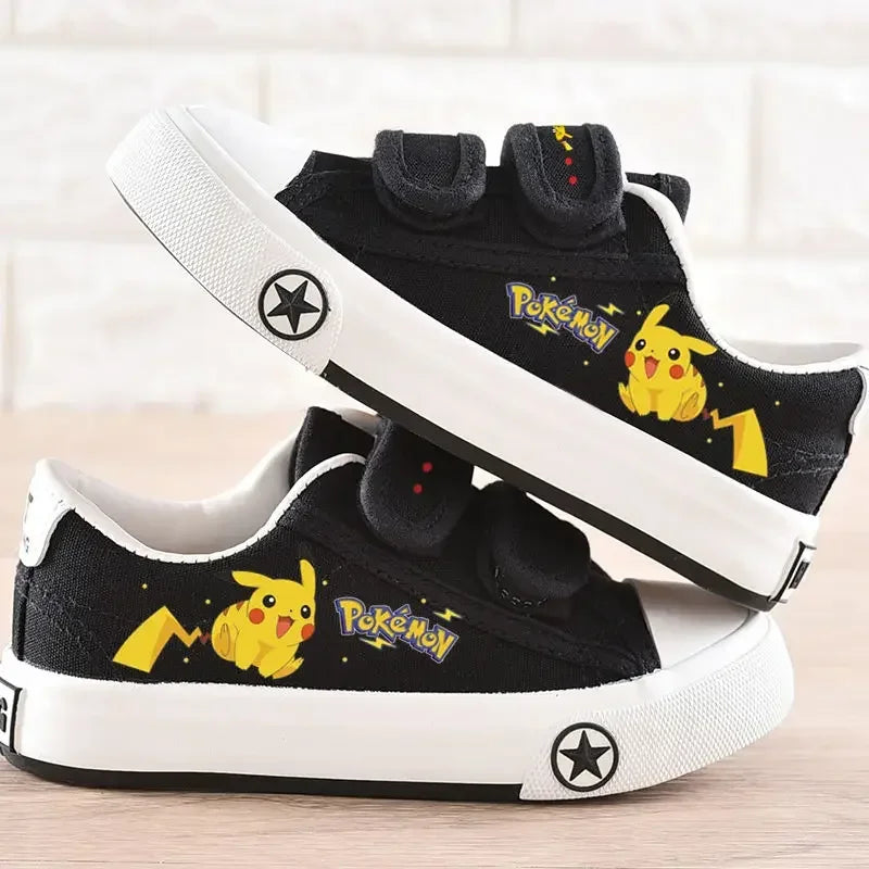 Pokemon Pikachu Children's Canvas Shoes Spring Autumn Boy's Sneakers