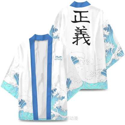 Anime One Piece Cosplay Costume Cloak Kimono Cardigan Robe Print Casual Coat Clothes