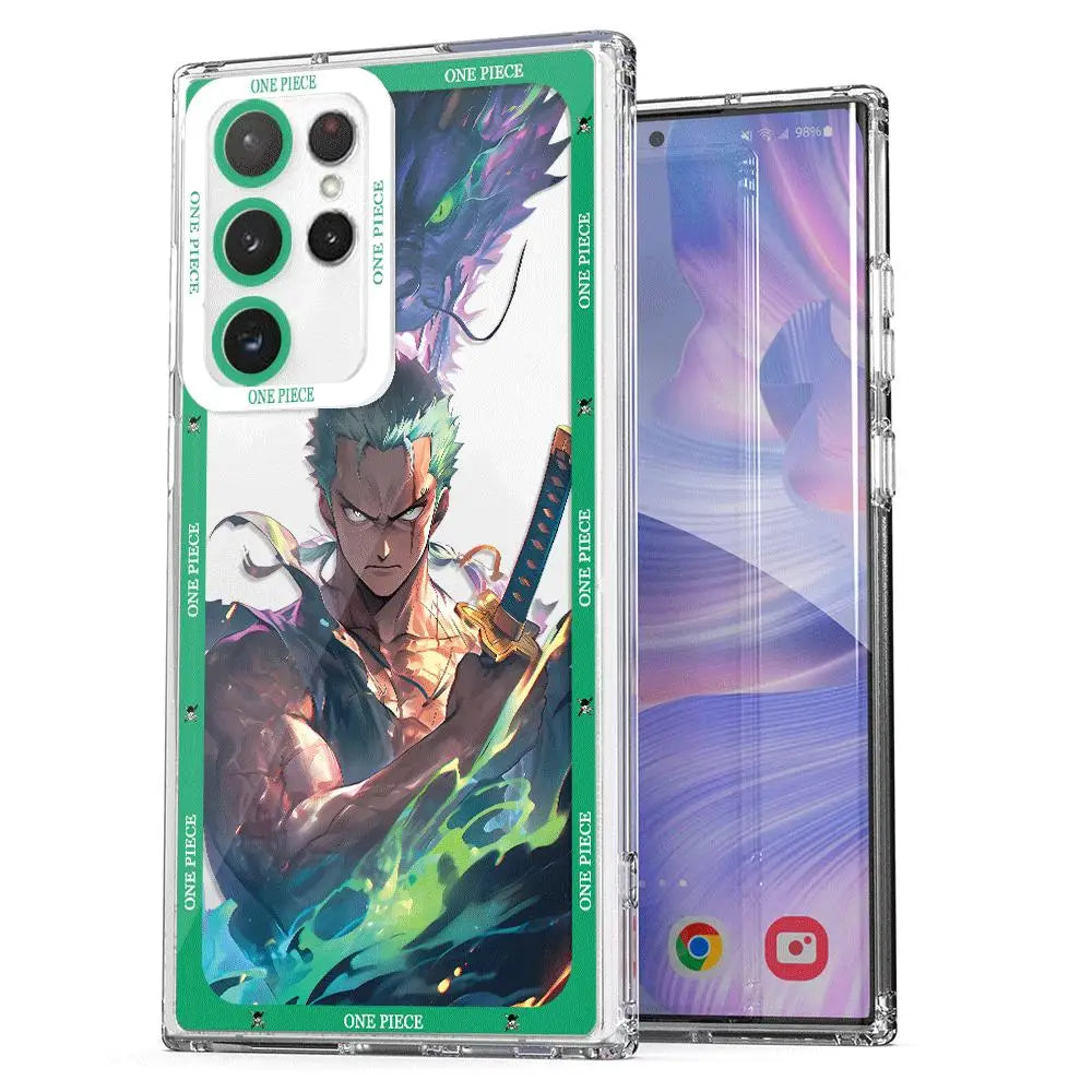 One Piece Zoro Phone Case for Samsung Galaxy S21 S22 Plus S10 Note 20 Ultra 10 S23 FE S24 Ultra Cover