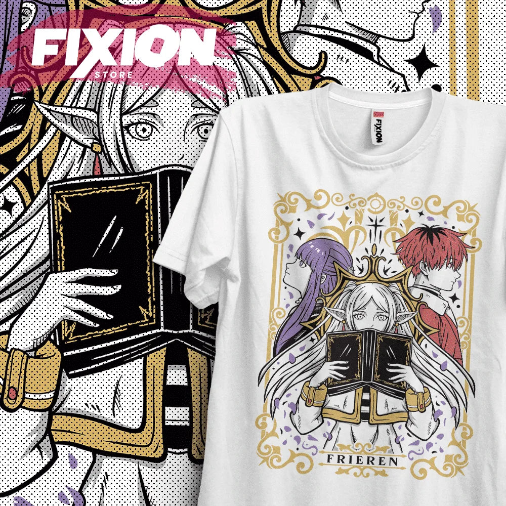 Frieren  DAnime T Shirt Manga Gift For Anime Lover All Size Cotton