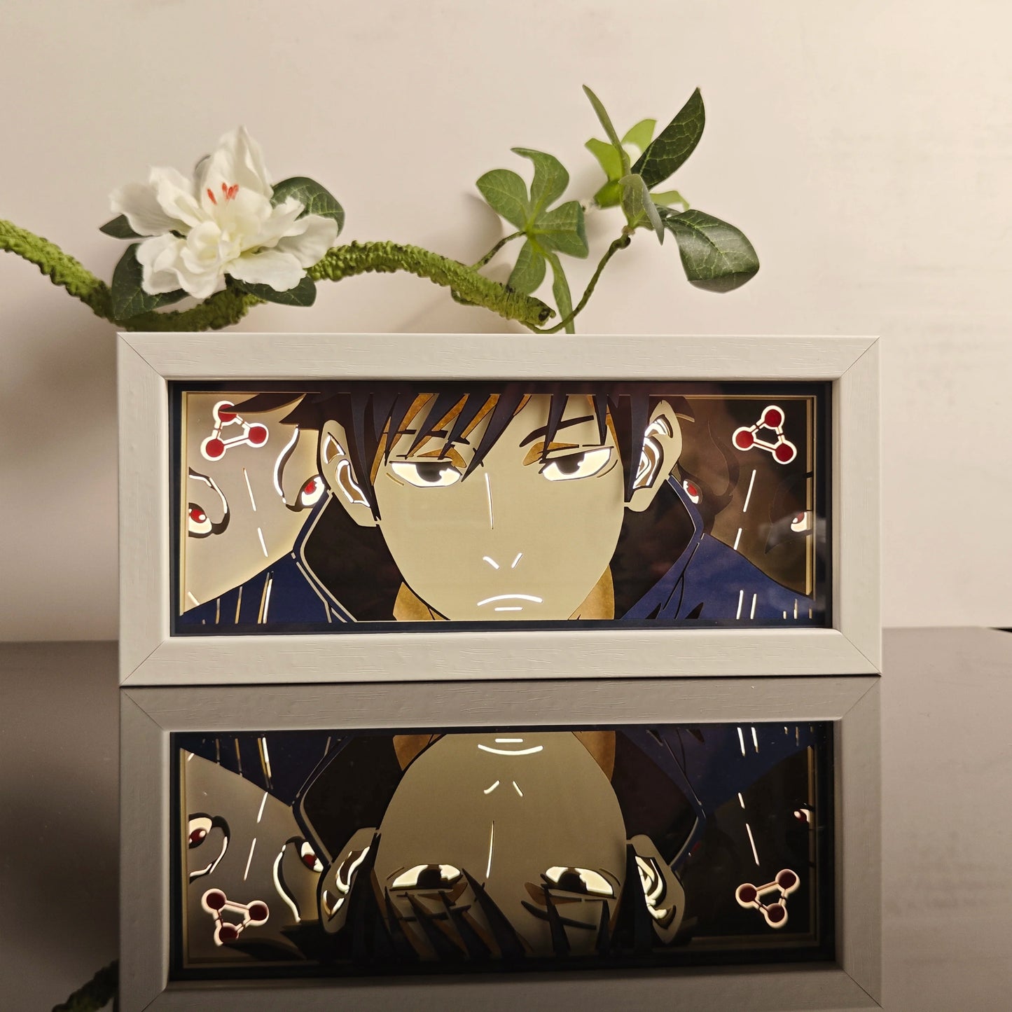 anime Atmosphere Night Light Paper Carving Light Paper-Cut Light