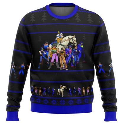 3D Sweatshirt And Top Autumn And Winter Clothing JoJos Bizarre Adventure Ugly Christmas