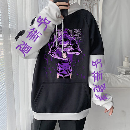 Jujutsu Kaisen Okkotsu Yuta Printed Hooded Men Women Oversized Hoodies Manga Sweatshirt