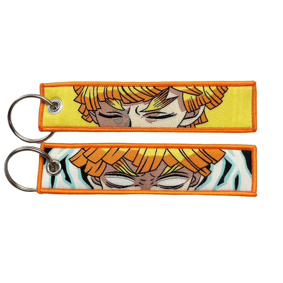 Anime embroidery Key Jet Tag Key chain Anime Keychains Key Ring Holder Pendant