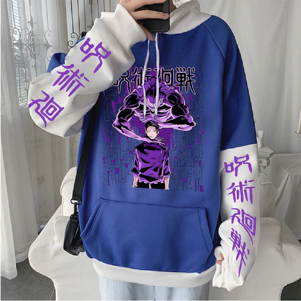 Jujutsu Kaisen Okkotsu Yuta Printed Hooded Men Women Oversized Hoodies Manga Sweatshirt