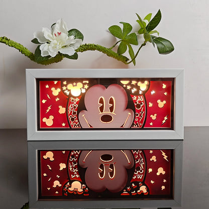 anime Atmosphere Night Light Paper Carving Light Paper-Cut Light