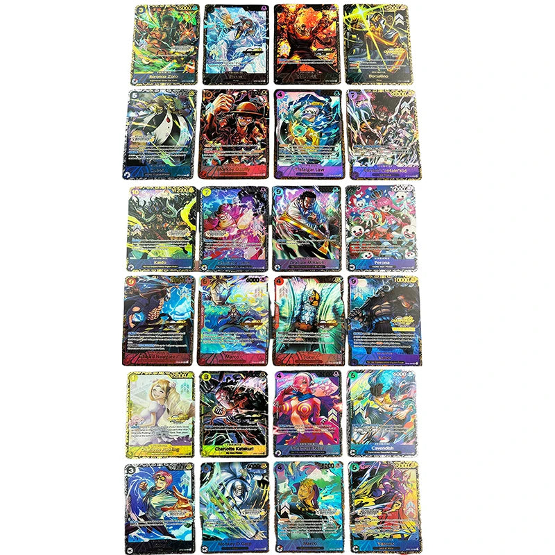 24pcs/set One Piece OPCG Japanese/ English Version Rare Collection Cards