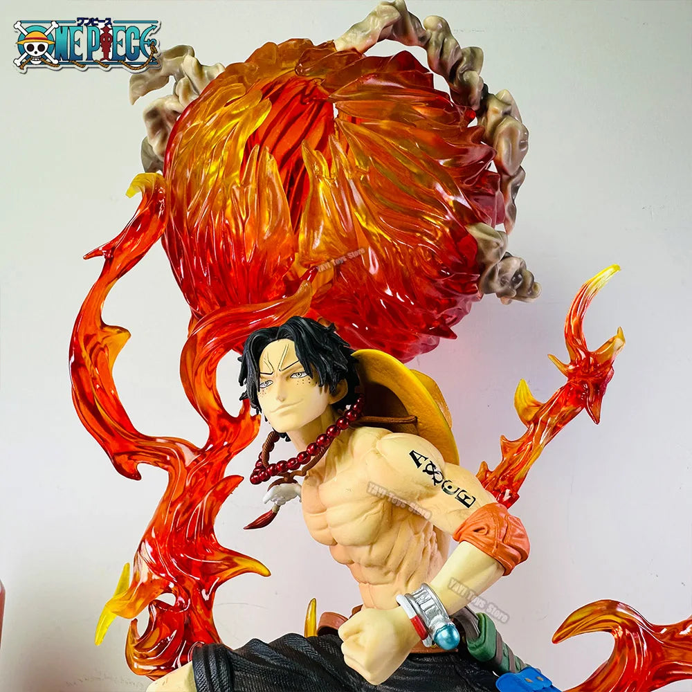 30cm One Piece Anime Figure Fireball Portgas D Ace